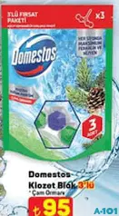 DOMESTOS KLOZET BLOK ÇAM ORMANI 3'LÜ DOMESTOS KLOZET BLOK ÇAM ORMANI 3'LÜ